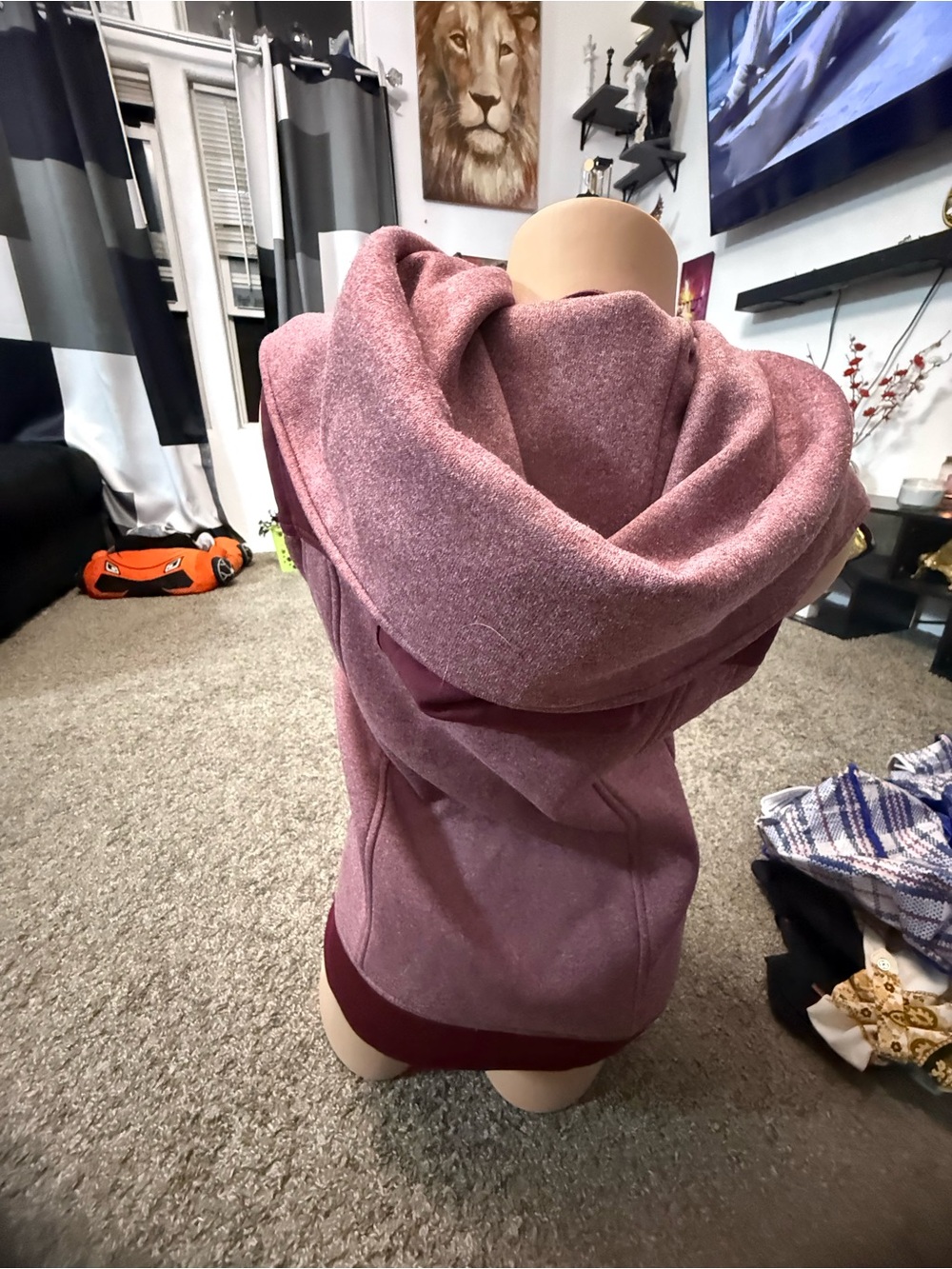 Burton Women's Two-Tone Mauve Zip Vest - Picture 3 of 4